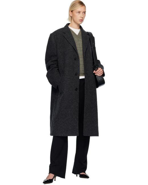 Maison Margiela Black Wool Coat