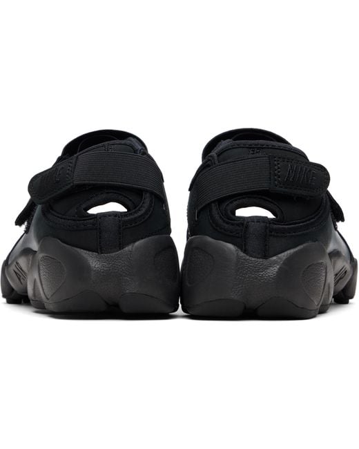 Nike Black Air Rift Leather Sneakers