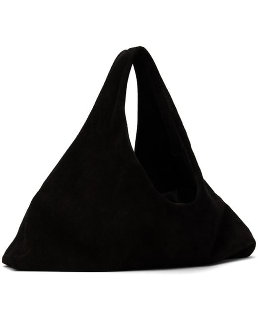 Kassl Black Anchor Small Suede Tote
