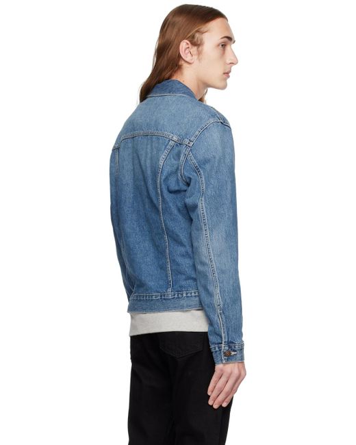 Calvin Klein Blue Classic Denim Jacket for Men | Lyst