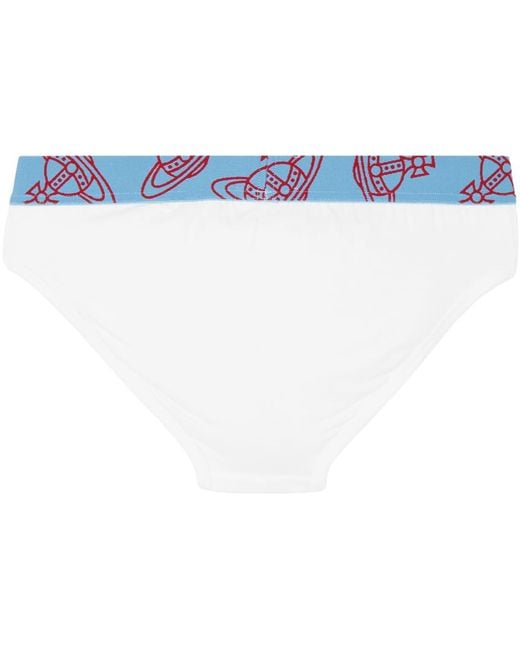 Vivienne Westwood Gray Three-pack Multicolor Orb Briefs for men