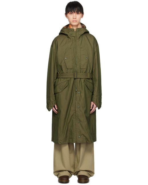 Engineered Garments Green Storm Coat for men