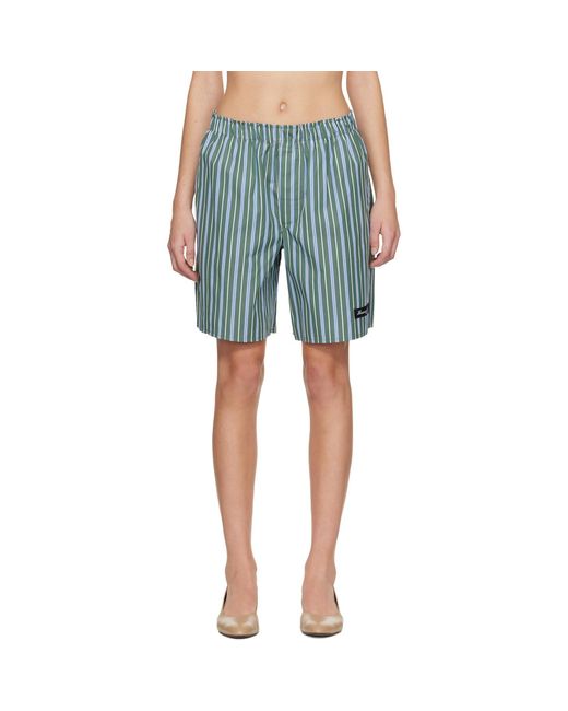 HOMMEGIRLS Blue Long Boxer Shorts