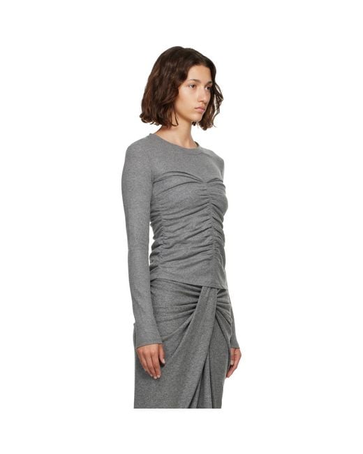Isabel Marant Gray Delesa Top