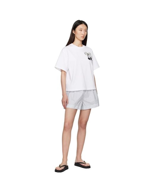 Moncler Black Striped Shorts