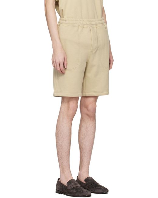 Zegna Natural Drawstring Shorts for men