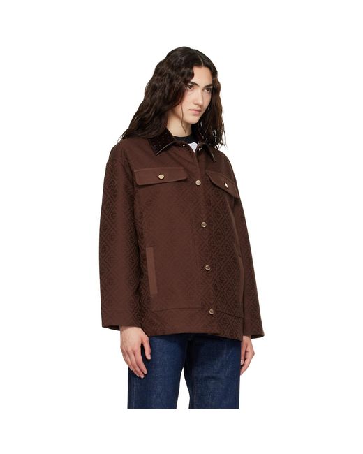Casablanca Brown Workwear Jacket
