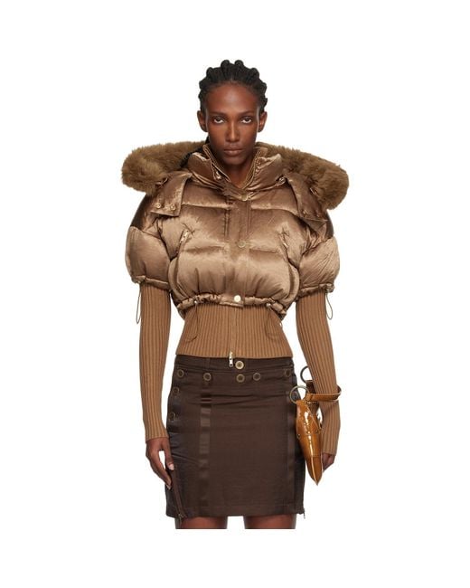 KNWLS Brown Mabel Bomber Jacket