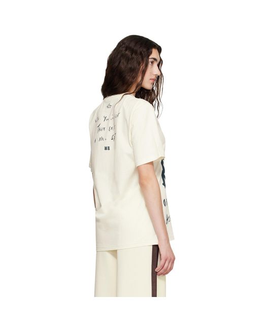 Wales Bonner Natural Off- Cotton Jersey Raga T-Shirt