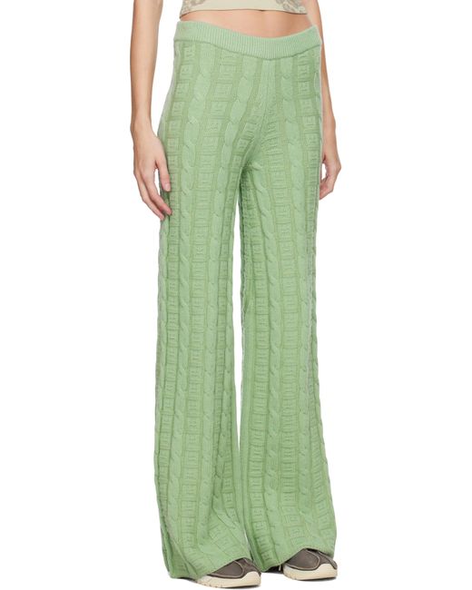 Acne Green Cable Trousers