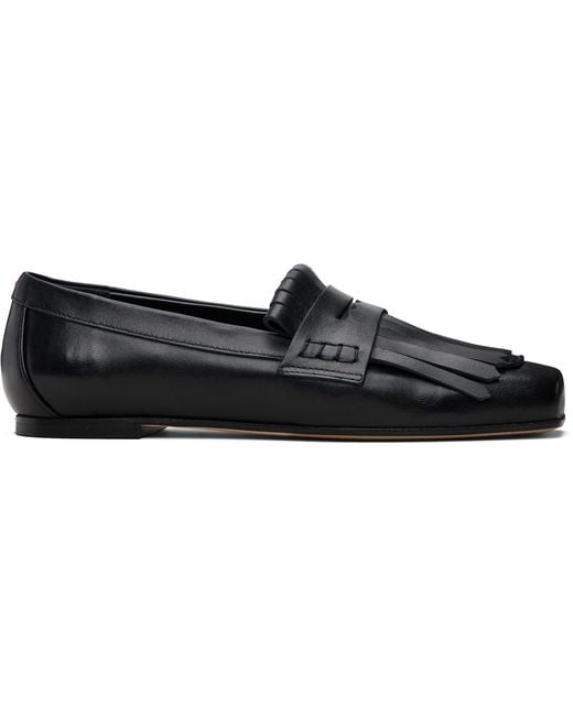 Aeyde Black Belen Tassel Loafers