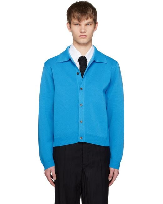 Our Legacy Blue Evening Cardigan for men