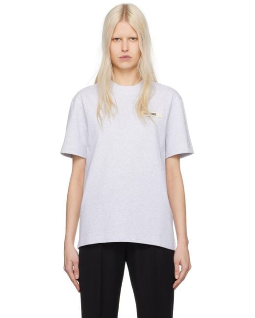 Jacquemus White Les Classiques 'le T-shirt Gros Grain' T-shirt