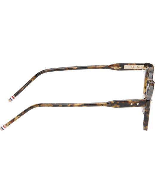 Thom Browne Black Round Glasses for men