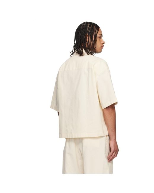Studio Nicholson White Off- Sanko Shirt for men