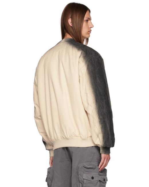 メンズ Heron Preston オフホワイト グラデーション ボンバー