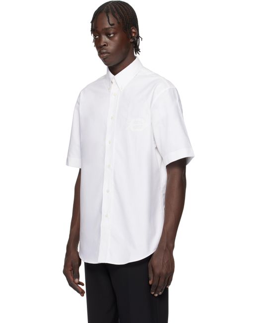 Givenchy White Short Sleeve Shirt for men