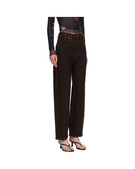 Eckhaus Latta Black Baggy Jeans