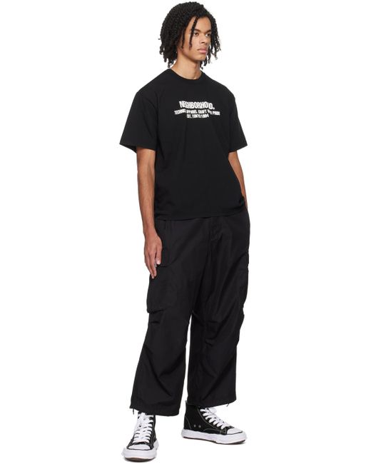 Pantalon cargo ample noir Neighborhood pour homme en coloris Black