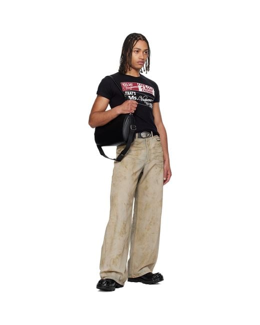 DIESEL Black B-double D Bel for men