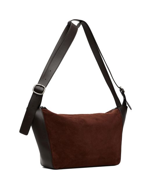 Hereu Brown Vincle Suede Bag for men