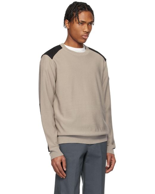 Canada Goose Black Taupe Dartmouth Crewneck Sweater for men