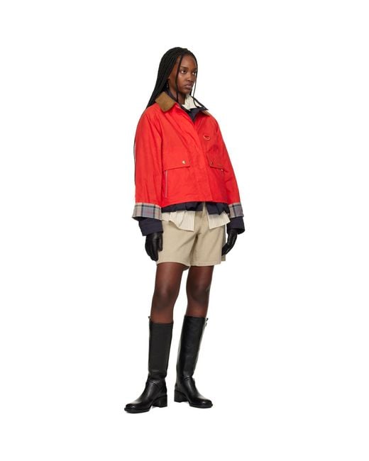 Barbour Red Mackworth Casual Jacket