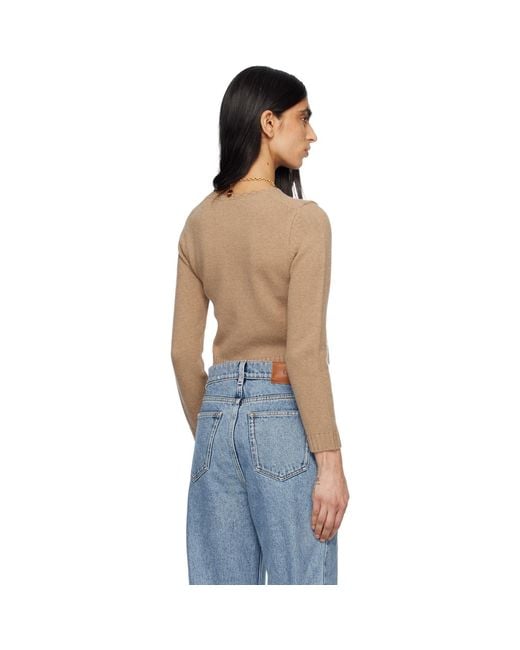 Chloé Blue Chunky Wool Knit Sweater