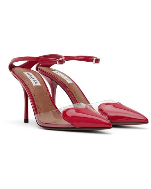 Alaïa Red Heart Pump