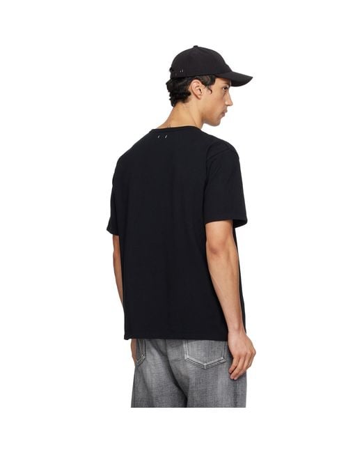 Nanamica Black Coolmax Jersey Pocket T-Shirt for men
