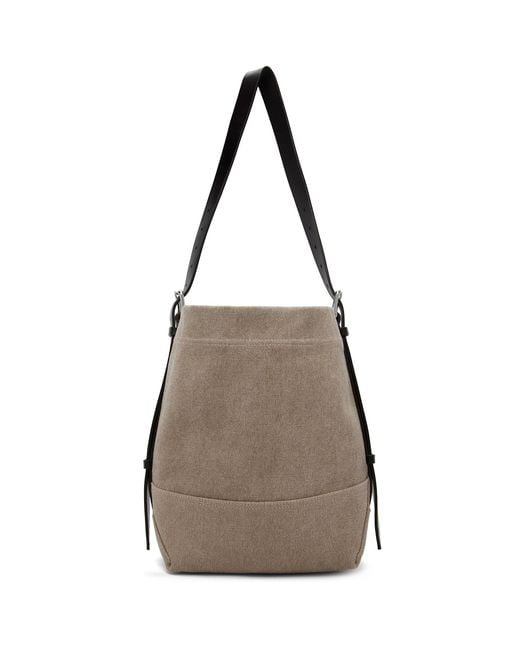 Lemaire Brown Small Belted Tote for men