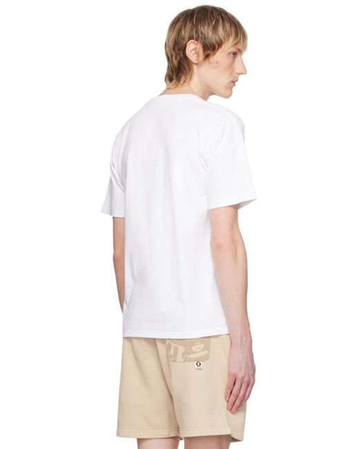 T-shirt blanc à logo nyc à motif 1st camo A Bathing Ape pour homme en coloris White