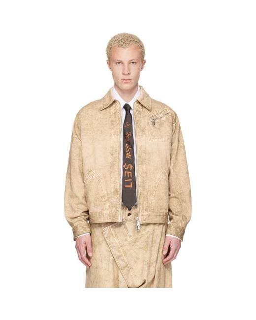 Vivienne Westwood Natural Piranha Denim Jacket for men