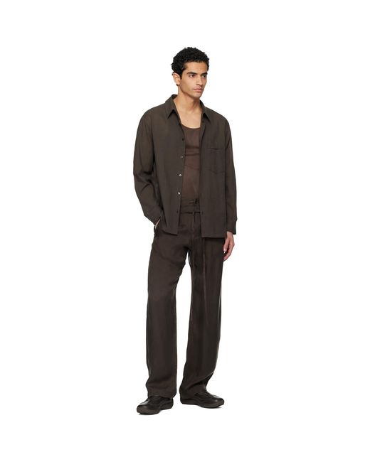 Post Archive Faction PAF Black Single Drifter Trousers for men