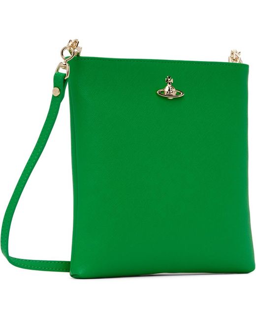 Sac à bandoulière carré squire vert à orbe en 3d Vivienne Westwood pour homme en coloris Green
