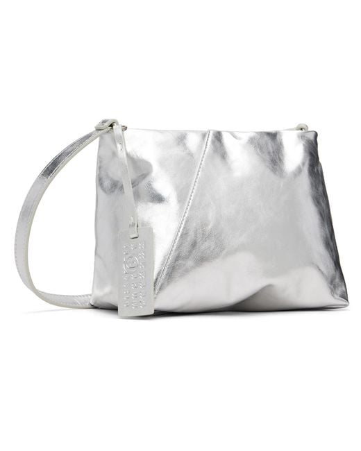 MM6 by Maison Margiela Gray Triangle Folded Bag