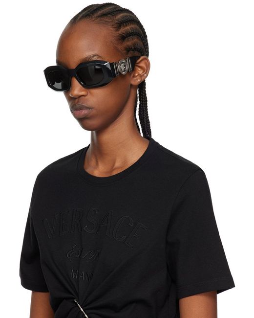 Versace Black Maxi Medusa biggie Sunglasses