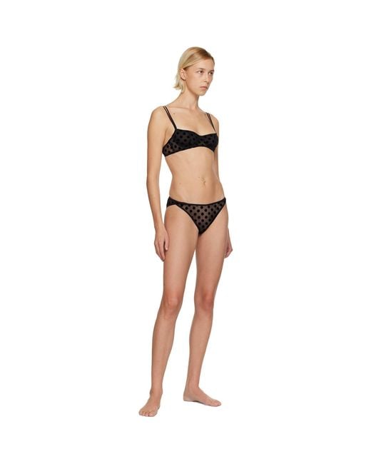 Fruity Booty Black Polka Flock Bra