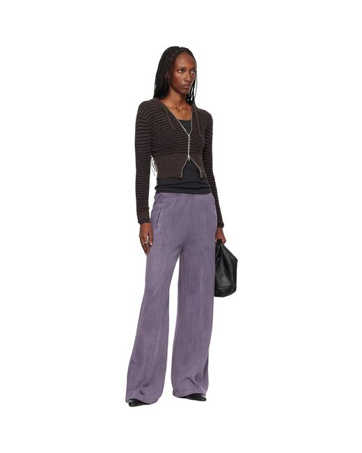 Our Legacy Purple Zip Lounge Pants