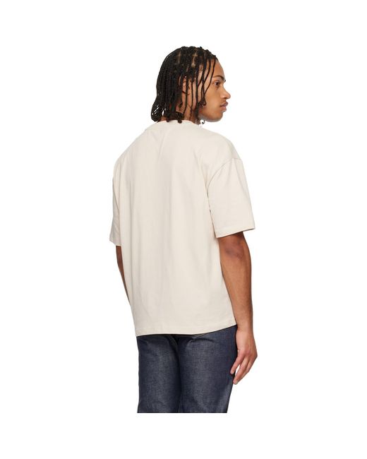 A.P.C. Multicolor Off- Flocked T-Shirt for men