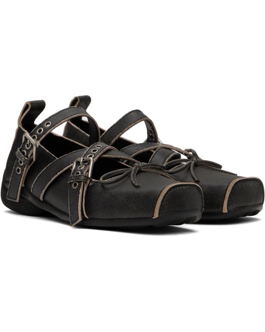 人気 ☆OPEN YY☆ CROSS BUCKLE BALLET FLATS OPEN YY