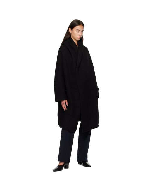 Lauren Manoogian Black Capote Coat