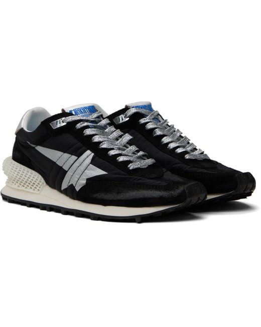 メンズ Golden Goose Deluxe Brand ブラック＆シルバー Marathon スニーカー Black