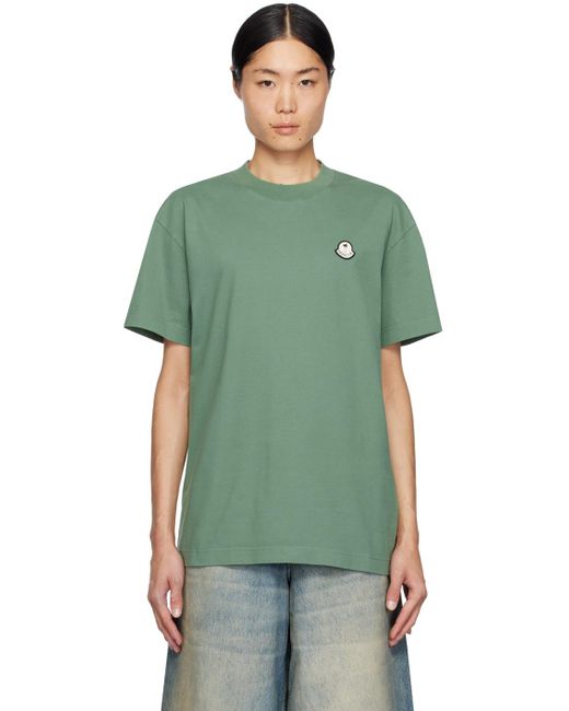 Moncler Genius Green Palm Angels Logo Patch T-shirt for men