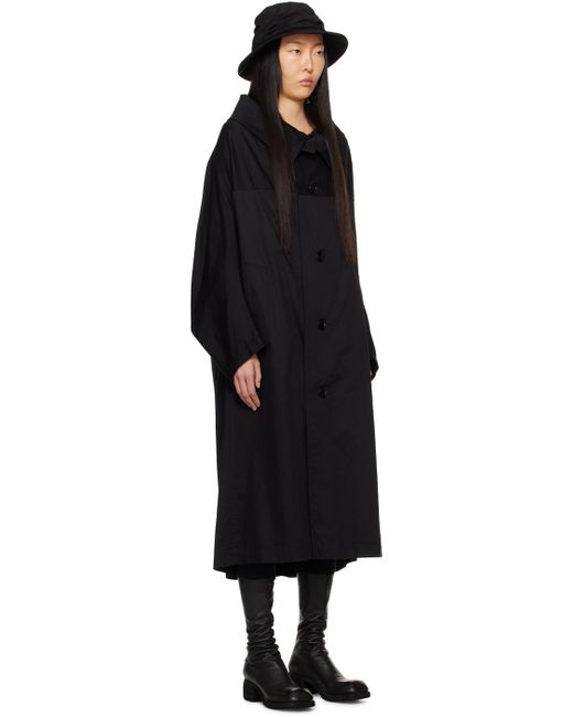 Y's Yohji Yamamoto Black Long Cape Coat for men