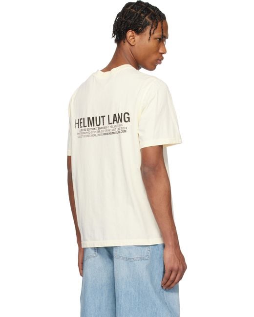 Helmut Lang Multicolor Off- Building Postcard T-Shirt for men