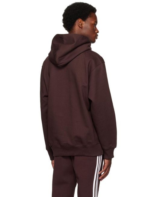 Adidas Originals Red Brown Premium Essentials Hoodie for men