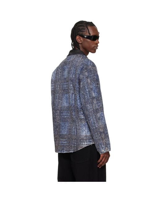 DIESEL Blue D-Ivar-S1 Denim Jacket for men