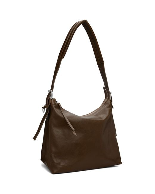Lemaire Brown Belted Leather Bag