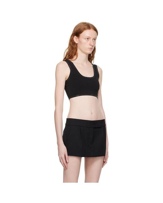 Alexander Wang Black Crystal Camisole